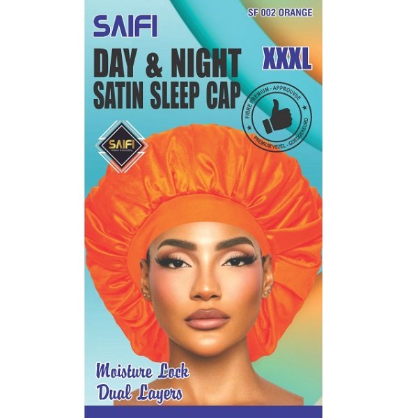 Day & Night Satin Sleep Cap XXXL Orange
