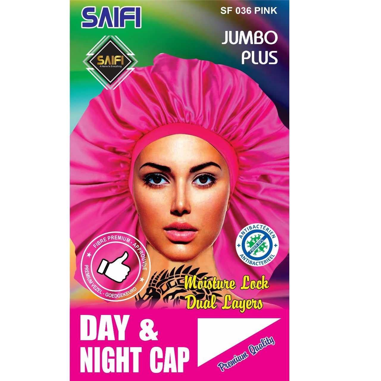 Day & Night Cap Pink Jumbo Plus