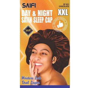 Day & Night Satin Sleep Cap XXL Chocolate