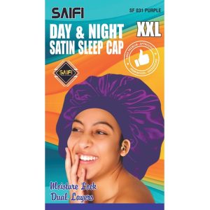Day & Night Satin Sleep Cap XXL Purple