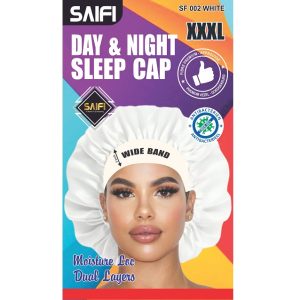 Day & Night Satin Sleep Cap XXXL White