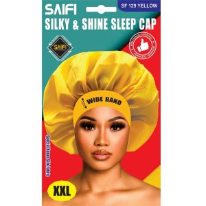 Silky Satin Sleep Cap 129 Yellow