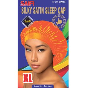 Silky Satin Sleep Cap SF014 Orange