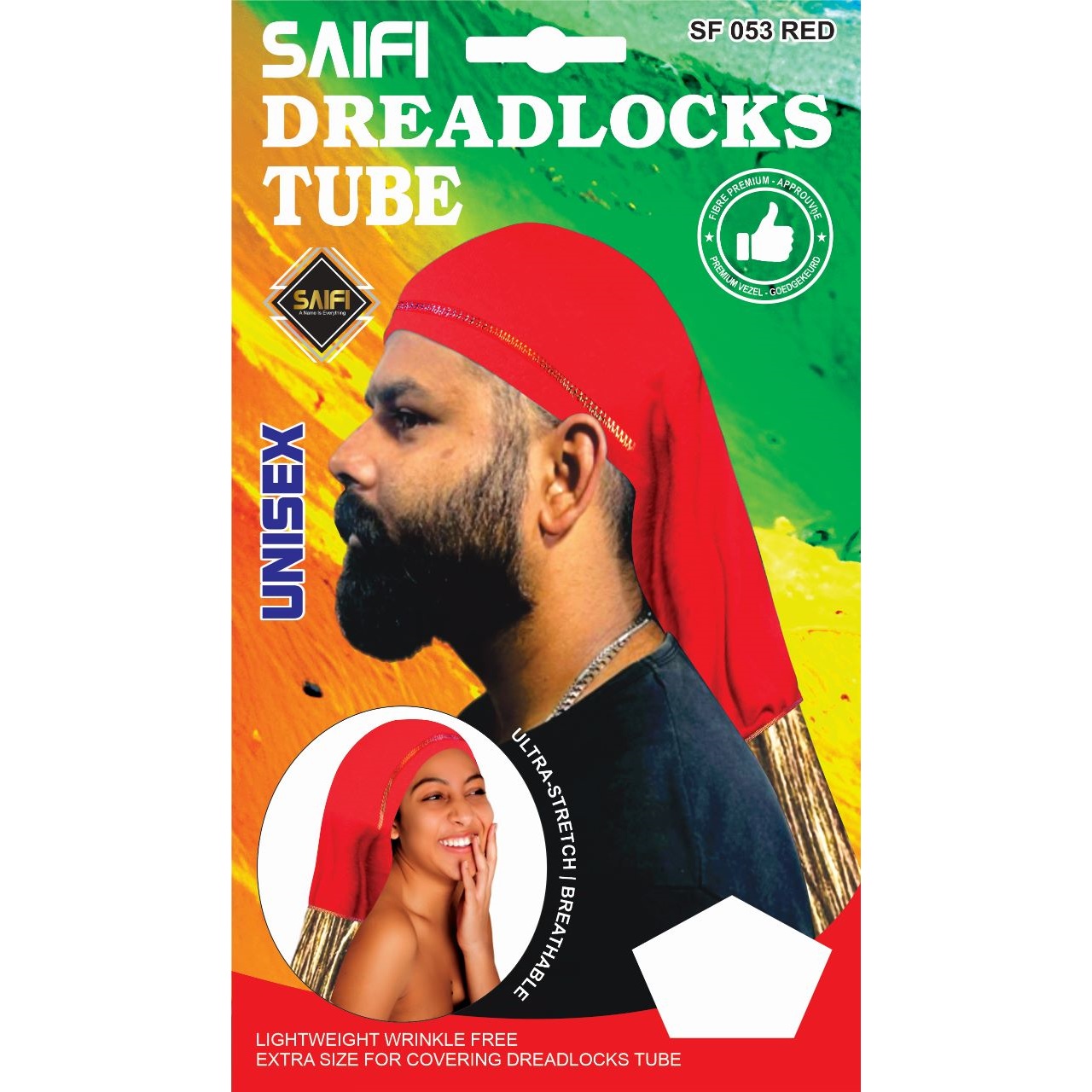 Dreadlocks Tube Red – UniSex