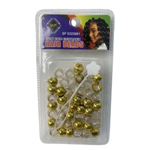 Light Gold Electronic Hair Beads 0323061