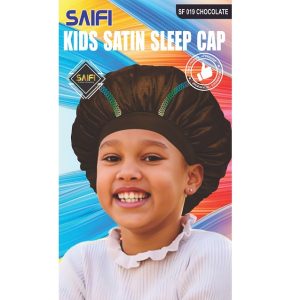 Kids Satin Sleep Cap SF019 Chocolate