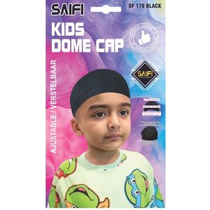 Kids Dome Cap Black