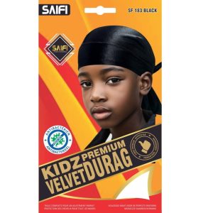 Kidz Premium Velvet Durag 183 Black