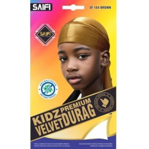 Kidz Premium Velvet Durag 184 Brown
