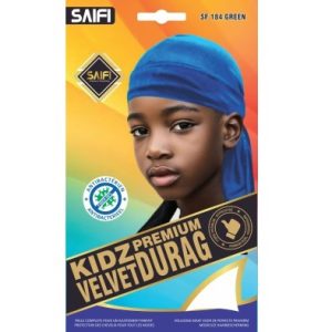 Kidz Premium Velvet Durag 184 Blue