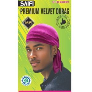 Premium Velvet Durag 182 Magenta