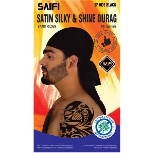 Satin Silky & Shine Durag Black