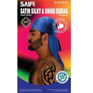 Satin Silky & Shine Durag Blue