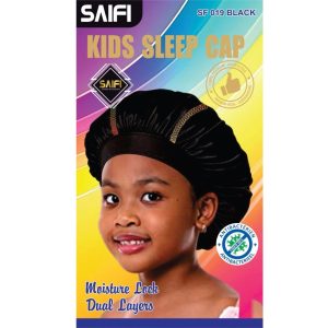 Kids Sleep Cap Black