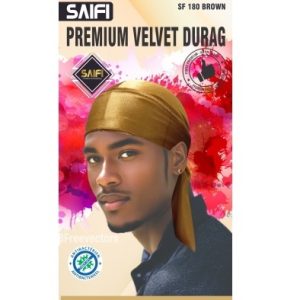 Premium Velvet Durag 182 Brown
