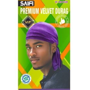 Premium Velvet Durag 182 Plum