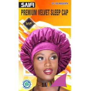 Premium Velvet Sleep Cap 180 Margenta XXXL