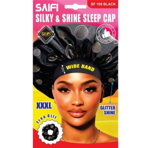 Silky & Shine Sleep Cap 109 Black